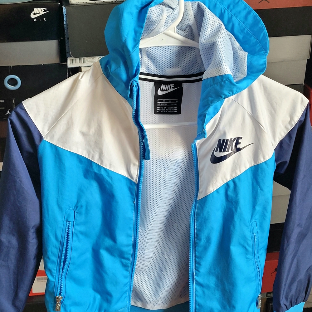 Nike Kids Blue and White Jacket